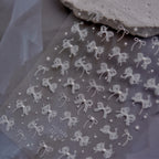 White Lace Nail Art Stickers Lace Bow Pearl Wedding Sticker Decals