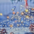 White Snowflake & Star Nail Art Stickers | Music Notes Decals