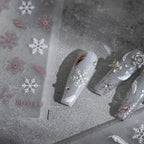 Winter Nail Art Stickers Snowflake Adhesive Sticker Decals M049