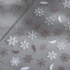 Winter Nail Art Stickers Snowflake Adhesive Sticker Decals M049