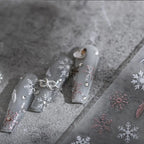 Winter Nail Art Stickers Snowflake Adhesive Sticker Decals M049