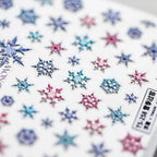 Winter Snowflake Nail Art Stickers 3D Snowflakes Adhesive Sticker Decals TS214