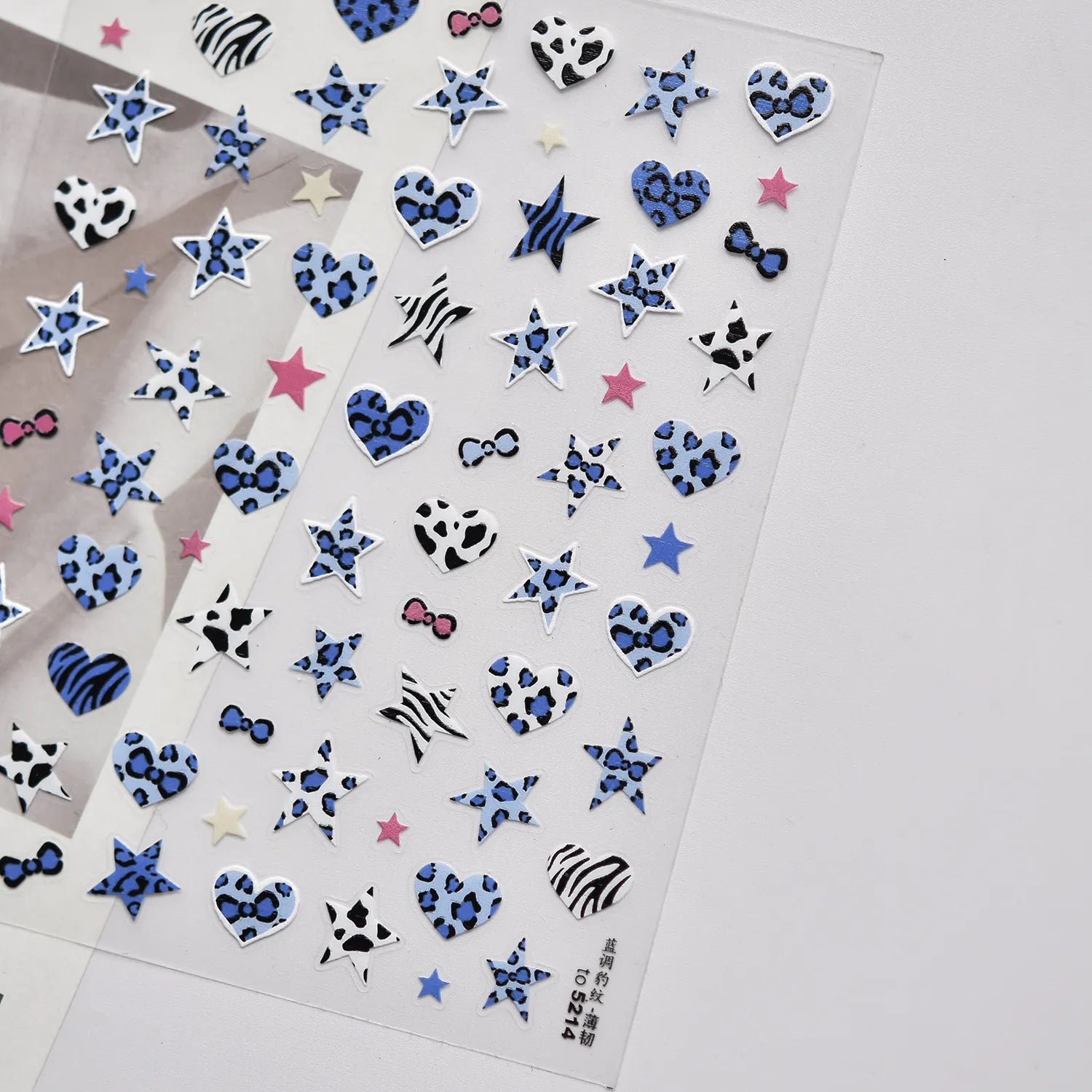 Y2K Leopard Print 5D Nail Stickers | McBling Animal Print Nail Art 5213