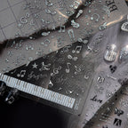 Y2K Metal Silver 3D Nail Stickers - Bowknot, Heart & Cross Decals