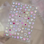 Y2K Star Nail Art Stickers - Metallic & Neon Starburst Decals 6065