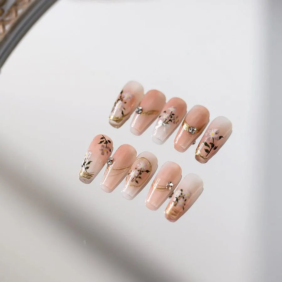Yellow Flowers Nail Art Stickers Adhesive Wild Flower Sticker Decals MN379