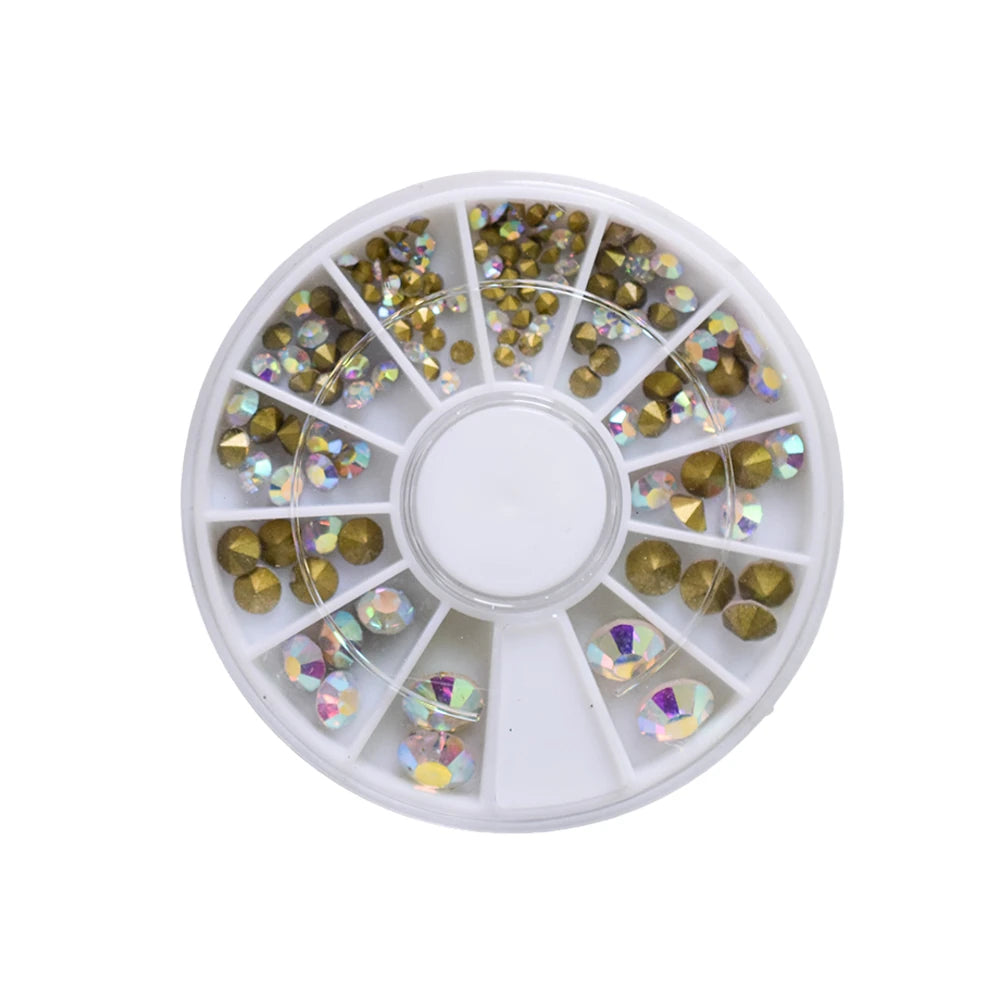 1pack 3D Nail Rhinestones - Random Color