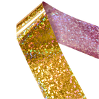 120m Pixel Holographic Silver Gold Mosaic Shattered Glass Nail Foil 847