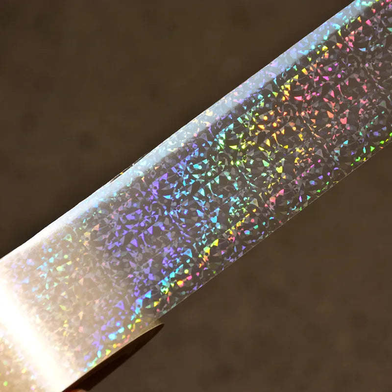 120m Holographic Shattered Glass Nail Foil Laser Nail Art Transfer Sticker 