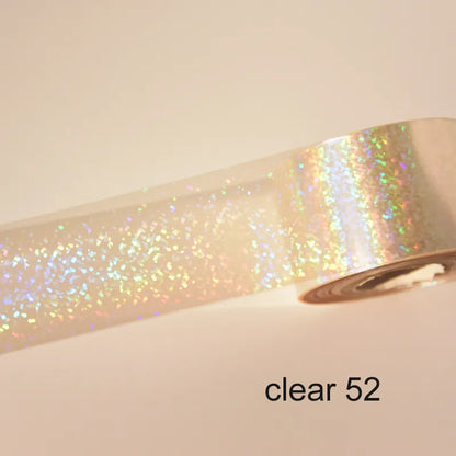 120m Holographic Metal Colors Crushed Glitter Spot Nail Foil Roll 838