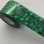 120m Crystal Holographic Silver Gold Shattered Glass Nail Art Foil 807