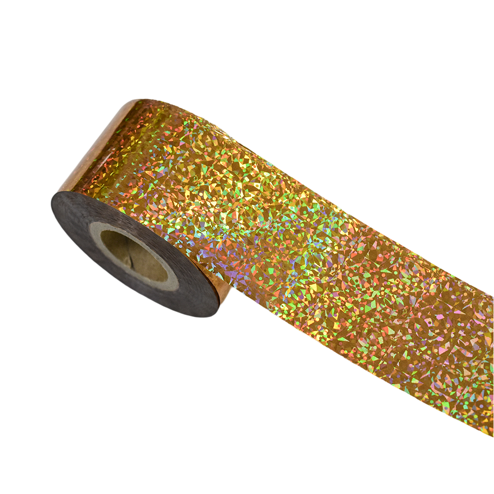 120m Holographic Shattered Glass Nail Foil Laser Nail Art Transfer Sticker 819