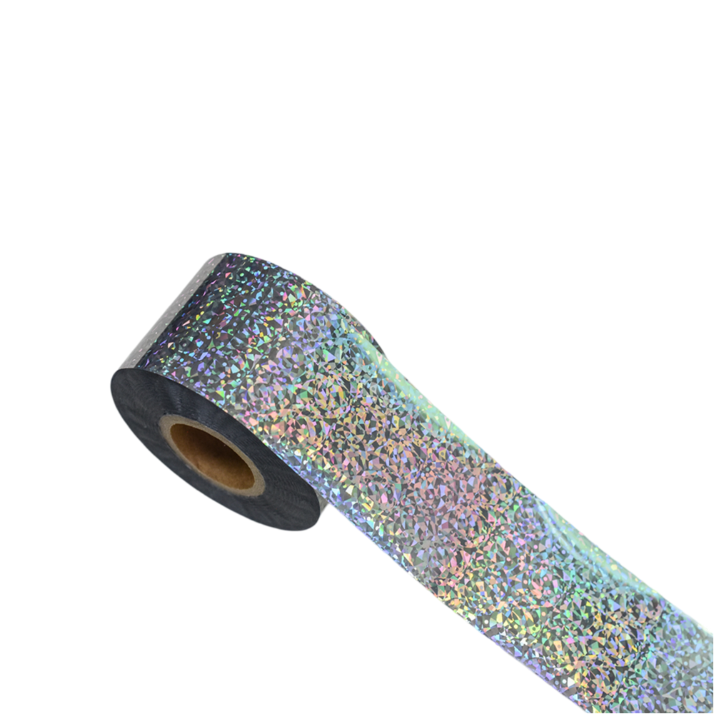 120m Holographic Shattered Glass Nail Foil Laser Nail Art Transfer Sticker 818