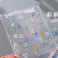 Summer Net Bags & Stars 3D Y2K Nail Stickers