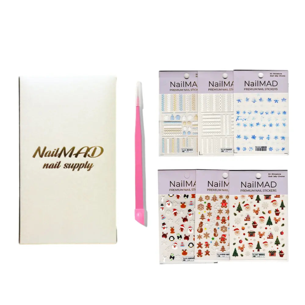 Christmas 5D Nail Art Sticker Kit