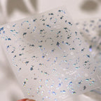 5D Holographic Fish Nail Stickers - Chrome Silver Ocean Sea Life Decals