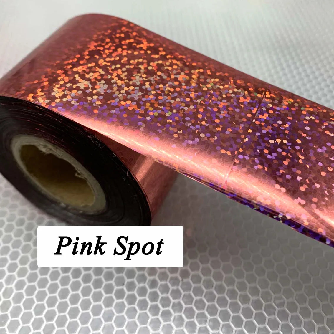 120m Holographic Metal Colors Crushed Glitter Spot Nail Foil Roll 838