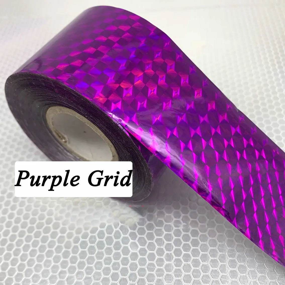 120m Holographic Geometric Diamond Pattern Nail Transfer Foil 804