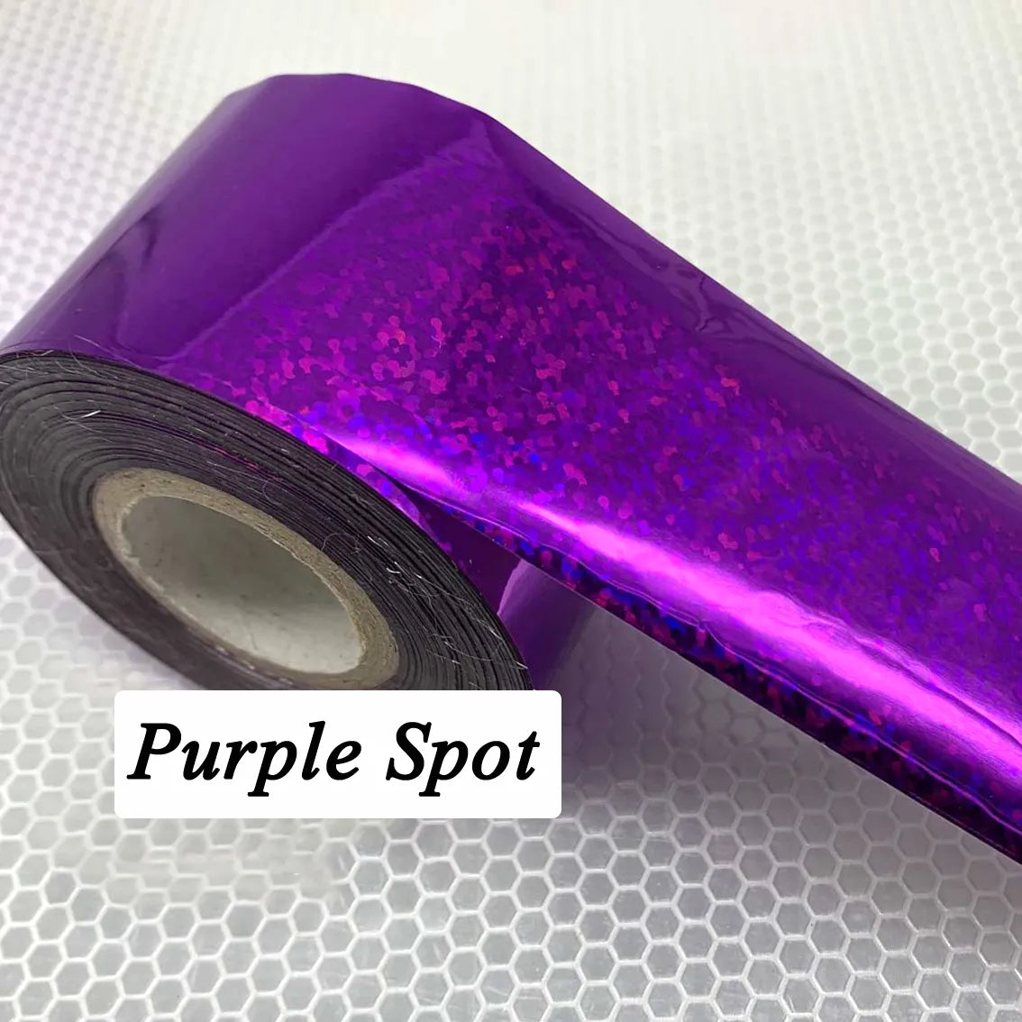 120m Holographic Metal Colors Crushed Glitter Spot Nail Foil Roll 838