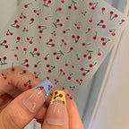 Juicy Cherry Nail Art Stickers Adhesive Stunning Sticker Decals TA211