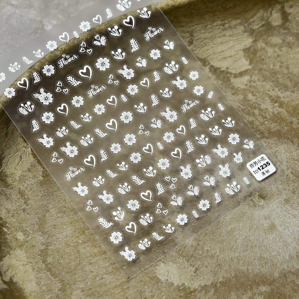 3D Daisy Flower Nail Stickers – Ultra-Thin Nail Art Decals to1343