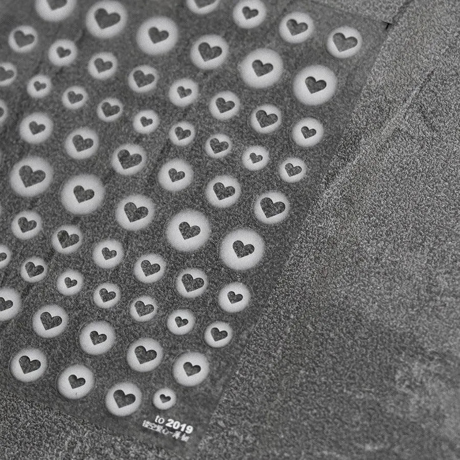 Painted Hollow Love Nail Art Stickers White Butterfly Star Adhesive Sticker Decals to2019