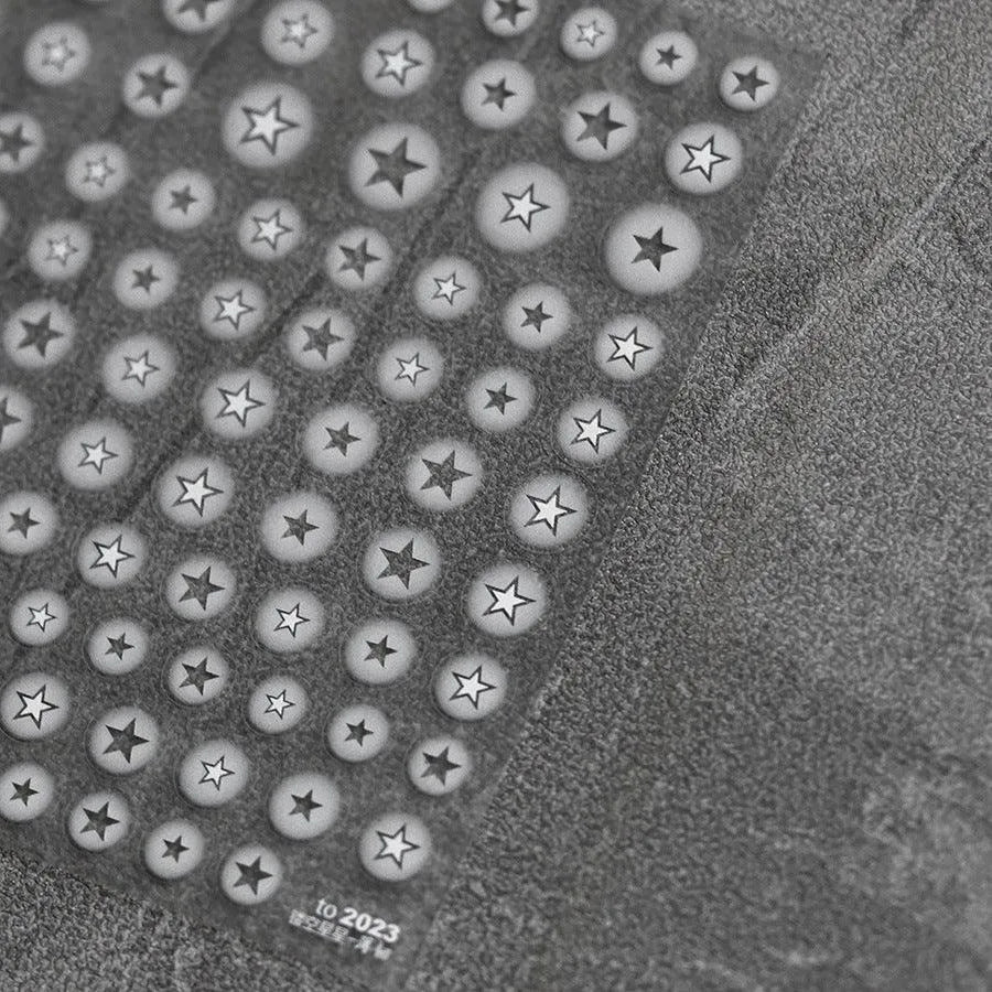 Painted Hollow Love Nail Art Stickers White Butterfly Star Adhesive Sticker Decals to2023