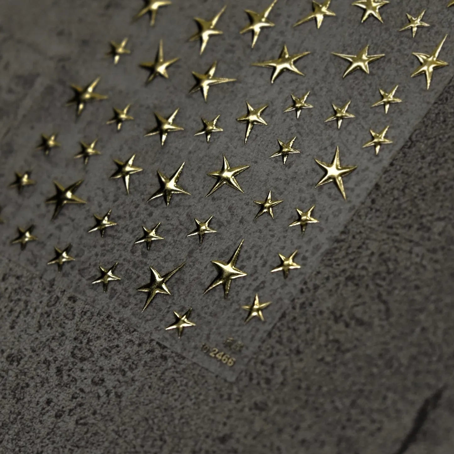 Silver Star Nail Art Stickers Metal Gold Stars Adhesive Embossed Sticker Decals to2466 Gold