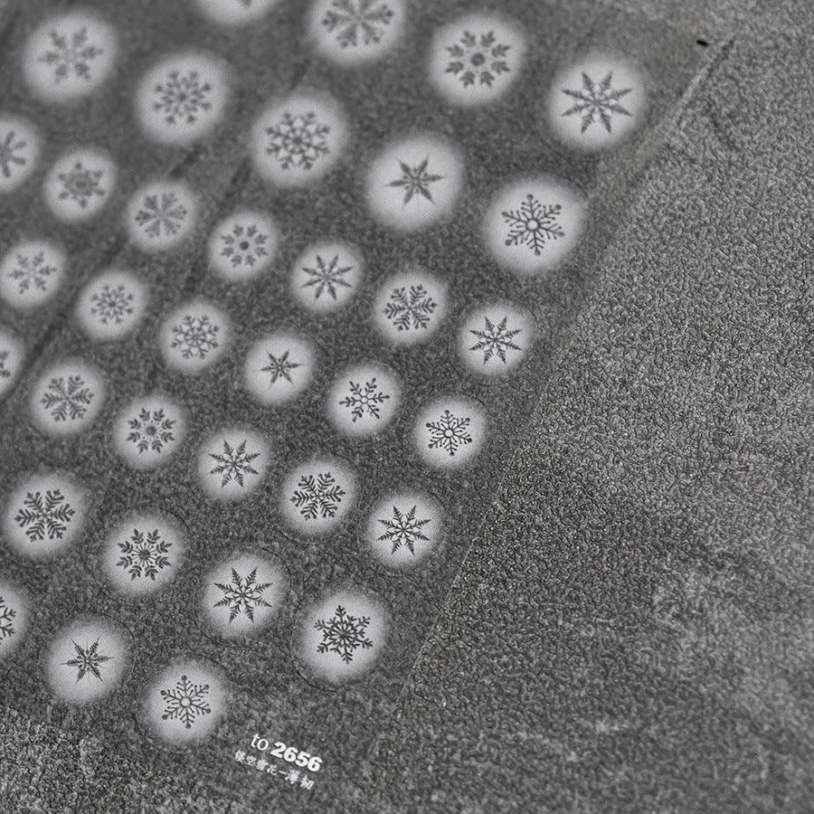 Painted Hollow Love Nail Art Stickers White Butterfly Star Adhesive Sticker Decals to2656