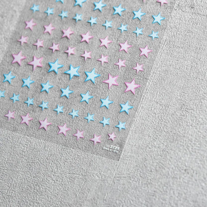Colorful Star Nail Art Stickers Adhesive Stars Sticker Decals DIY Manicure Accessories to2721