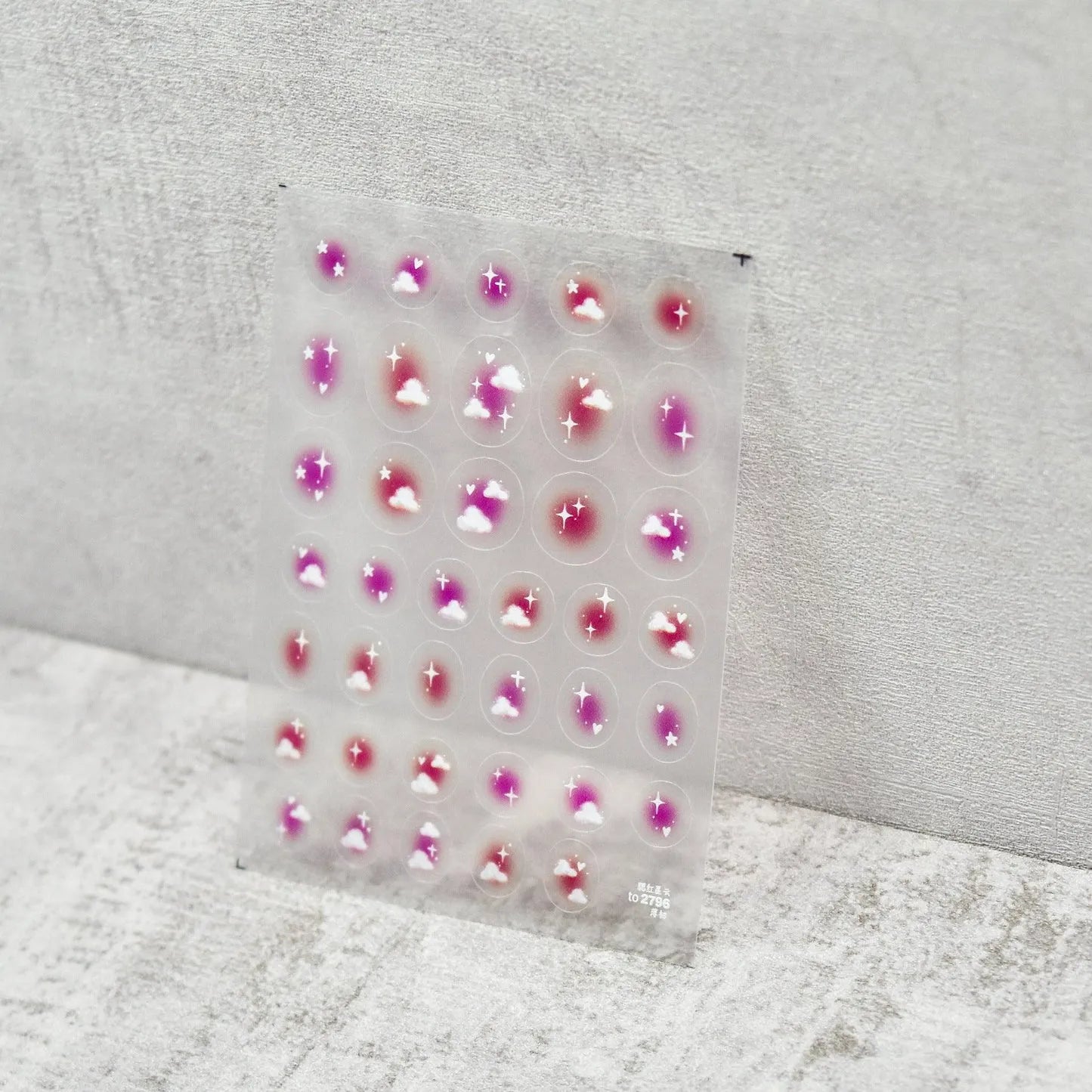 Red Love Heart Nail Art Stickers Adhesive Sticker Decals to2796