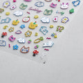 Cartoon Kitten Animals Nail Art Stickers Puppy Cat Adhesive Embossed Sticker Decals to2920