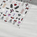 Angel Wings Nail Art Stickers Adhesive Embossed Devil Sticker Decals to3023