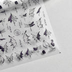Dragonfly Cicada Nail Art Stickers Adhesive Embossed Butterfly Animals Sticker Decals to3089