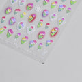 Gradient Tulip Nail Art Stickers Adhesive Embossed Daisy Flower Sticker Decals to3119
