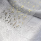 Gold Lace Nail Art Stickers Adhesive Embossed Butterfly Wings Sticker Decals to3231 Gold