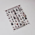 Bandage Rabbit Nail Art Stickers Adhesive Shoelace Embossed Sticker Decals to3352
