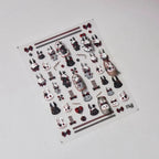 Bandage Rabbit Nail Art Stickers Adhesive Shoelace Embossed Sticker Decals to3352