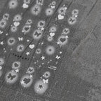 Painted Hollow Love Nail Art Stickers White Butterfly Star Adhesive Sticker Decals to3404