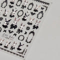 Duke Bunny Nail Art Stickers Adhesive Rabbit Embossed Sticker Decals to3415