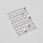 Black White Bow Nail Art Stickers Bow Tie Adhesive Embossed Sticker Decals to3604