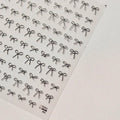 Bow Tie Nail Art Stickers Adhesive Embossed Sticker Decals to3648