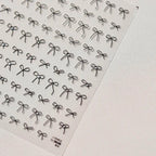 Bow Tie Nail Art Stickers Adhesive Embossed Sticker Decals to3648