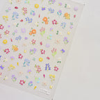 Mini Wild Flowers Nail Stickers Dried Flower Decals Ultra Thin to5021