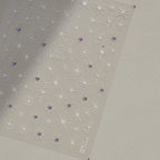 Shiny Star Nail Art Stickers Adhesive Embossed Cross Star with Studs Sticker Decals to3893