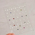 Diamond Necklace Nail Art Stickers Adhesive Embossed Love Sticker Decals to3908 Colorful