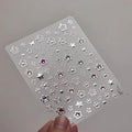 Metal Star Nail Art Stickers Adhesive Embossed Love Star Sticker Decals to4357