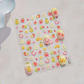 5D Fruit Nail Stickers – Juicy Pear, Mango Tropical Mix with Fig, Guava, Kiwi to4326
