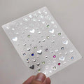 Metal Star Nail Art Stickers Adhesive Embossed Love Star Sticker Decals to4369