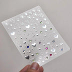 Metal Star Nail Art Stickers Adhesive Embossed Love Star Sticker Decals to4369